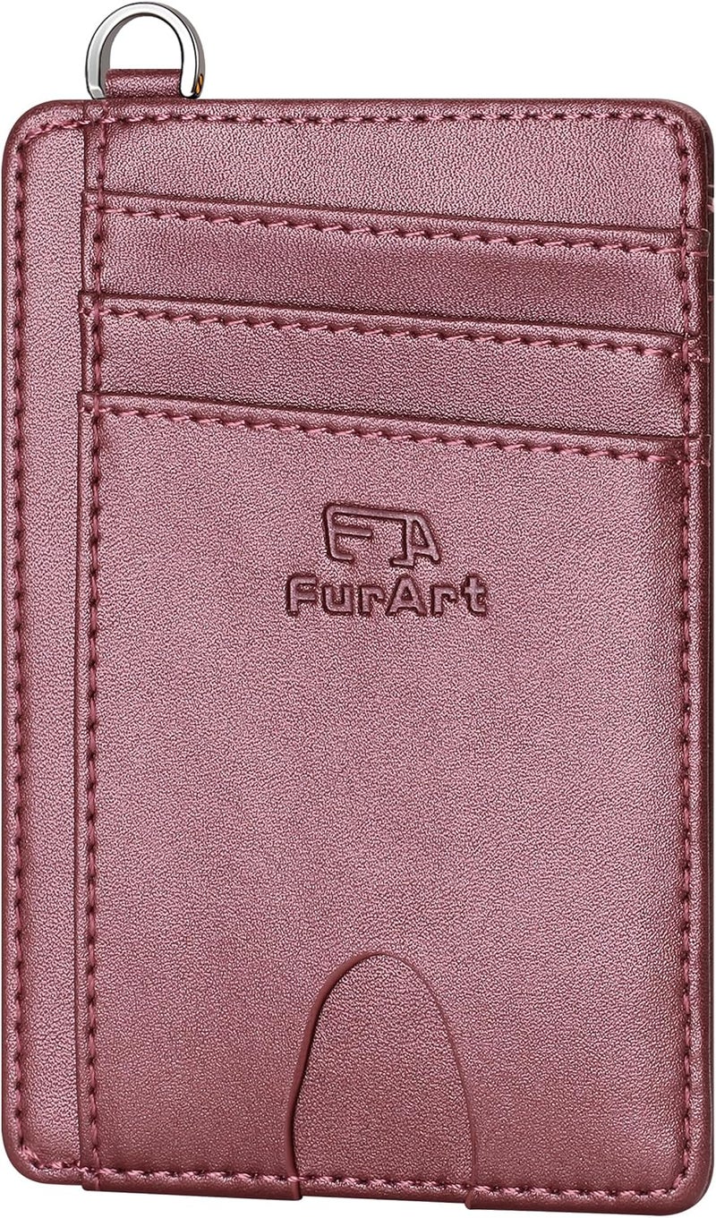 FurArt محفظة نحيفة وعصرية، محافظ جيب أمامي، حجب RFID، حامل بطاقات ائتمان للرجال - Image 1